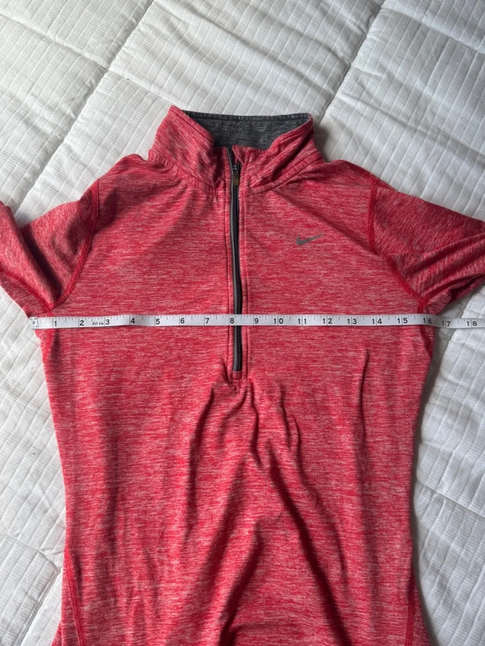 Nike dri-fit red half zip pullover jacket, size XS - Picture 6 of 9